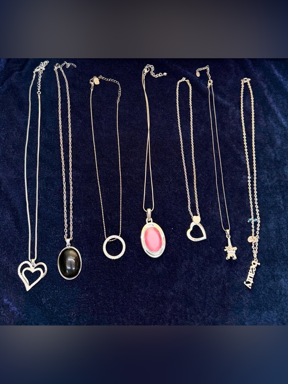 Silver Tone Necklace lot